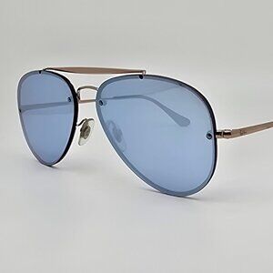 Ray-Ban RB3584-N 9053/1U Blaze Aviator Copper Frame Dark Violet Lens Sunglasses